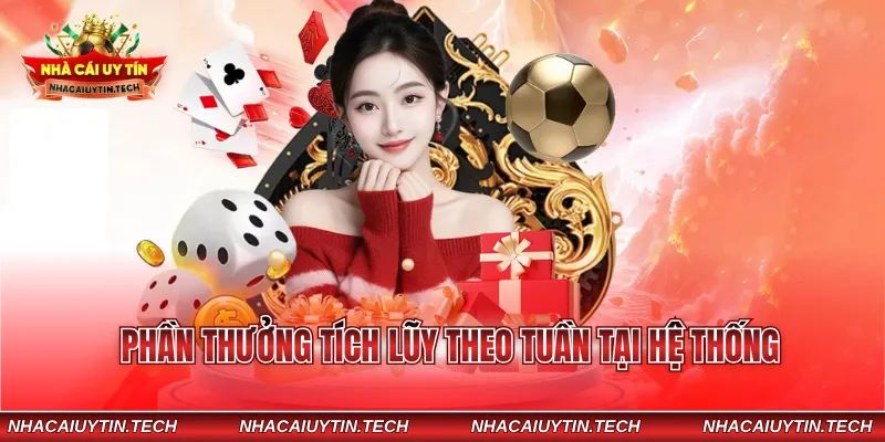 Phần thưởng tích lũy theo tuần tại hệ thống